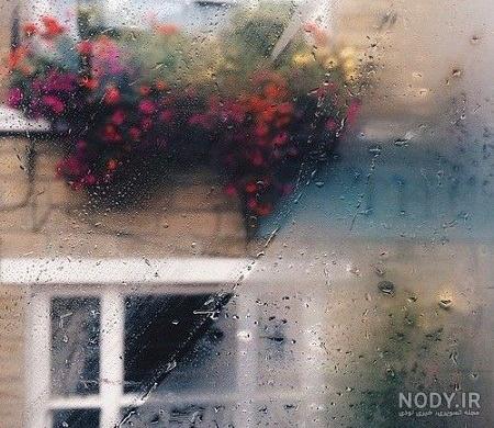 عکس باران و پنجره ماشین