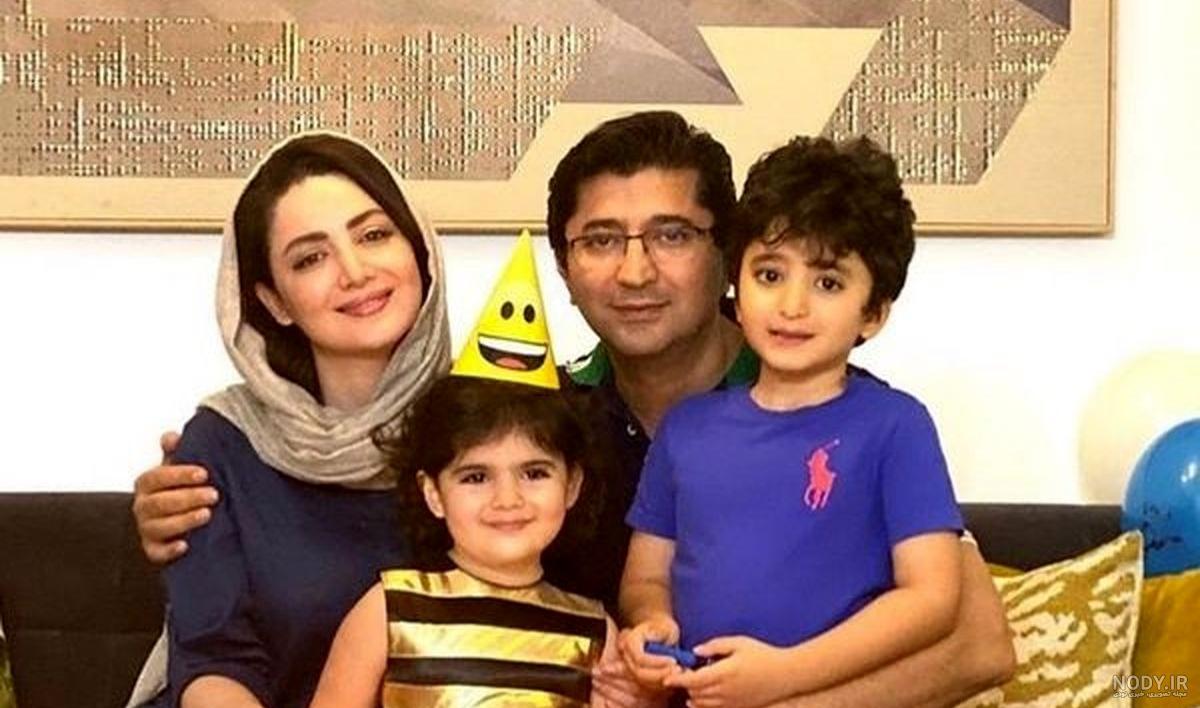 عکس جواد عزتی و همسرش و فرزندش عکس جواد عزتی و همسرش و فرزندش