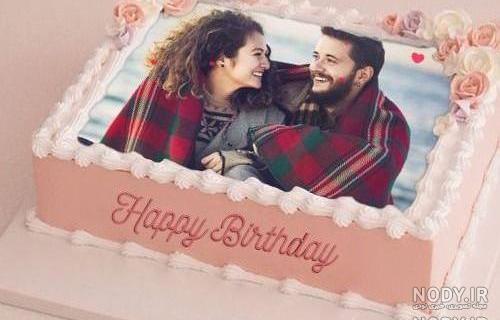 عکس روی کیک تولد شوهر