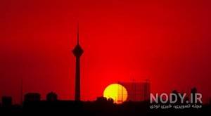 عکس غروب تنهایی دختر