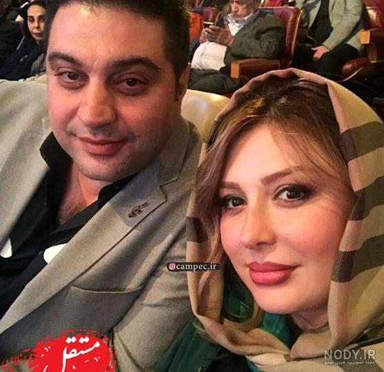 ماشین نیوشا ضیغمی و همسرش
