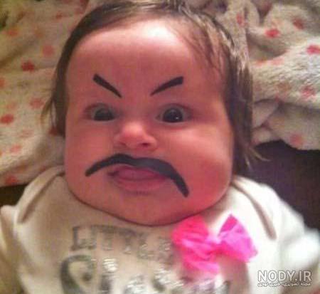 عکس بچه زشت و سیاه
