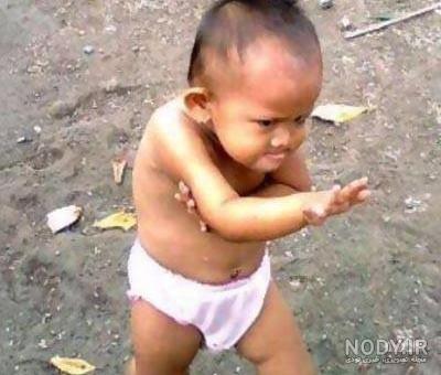 عکس بچه زشت و سیاه