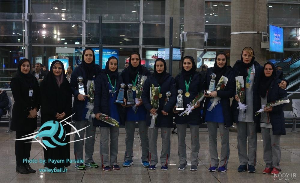 بازیکنان زن والیبال ایران
