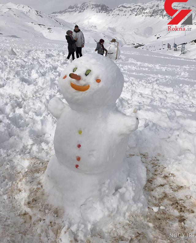 عکس آدم برفی غمگین