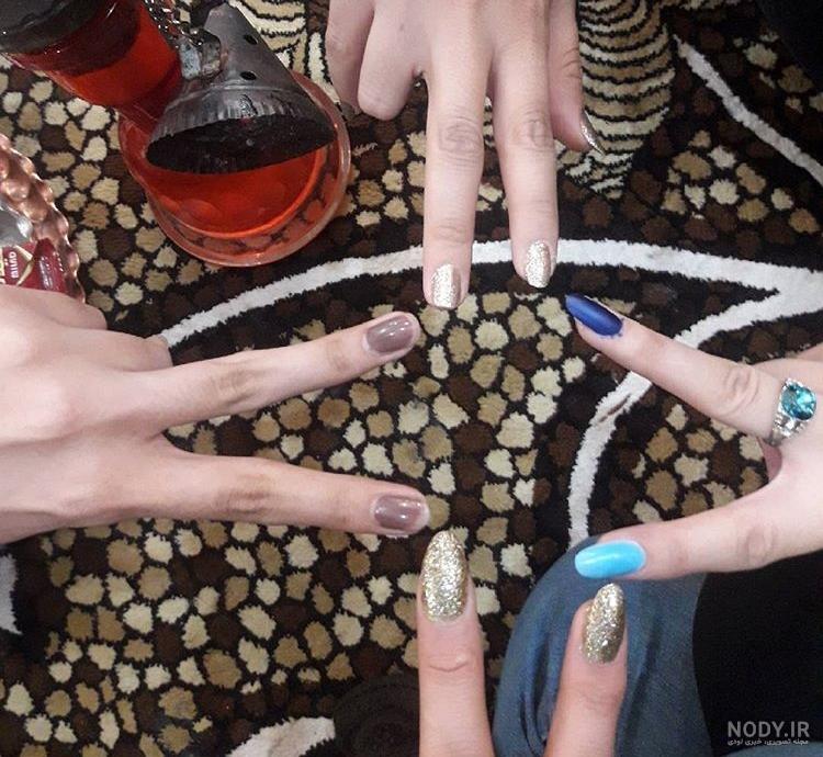 عکس ناخن لاک زده پا عکس ناخن لاک زده پا
