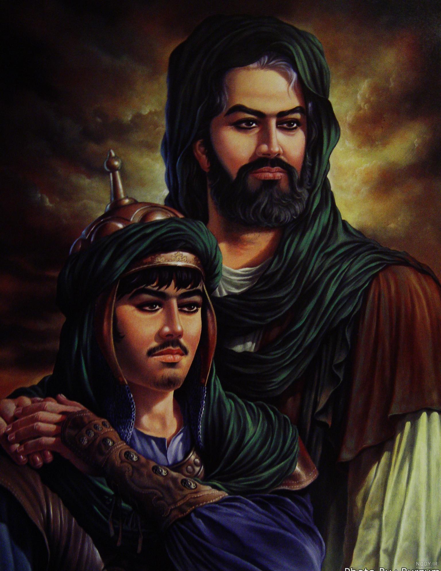 نقاشی عکس امام علی نقاشی عکس امام علی