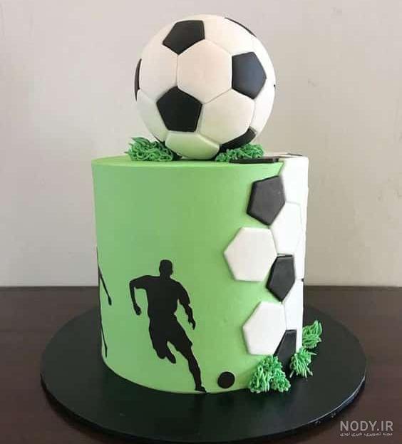 کیک تولد پسرانه فوتبالی استقلال