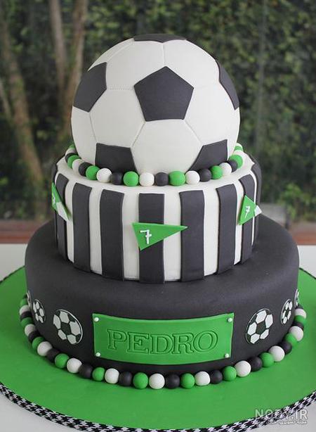 کیک تولد پسرانه فوتبالی تراکتور