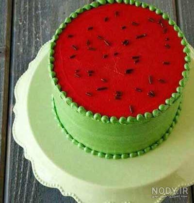 کیک شب یلدا برای مدرسه