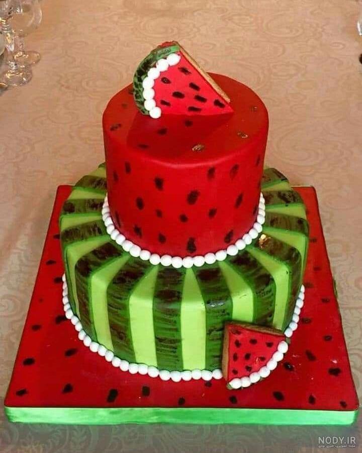 کیک شب یلدا خانگی ساده
