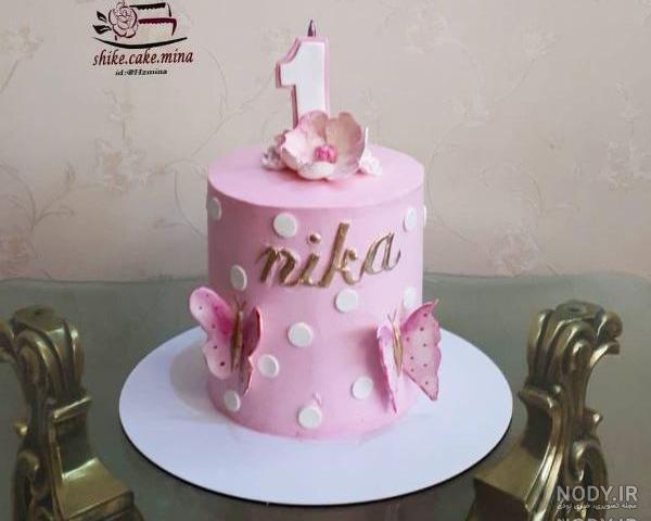 کیک تولد دخترانه ساده