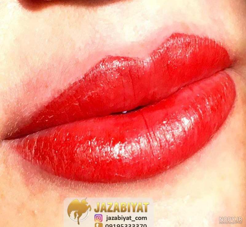طرح تاتو لب روی دست