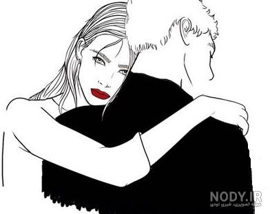 عکس سیاه و سفید عاشقانه