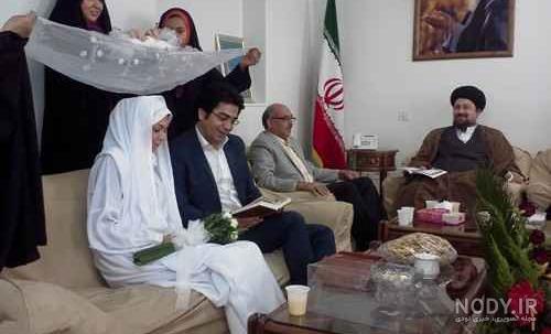 عکس عقد آزاده نامداری و فرزاد حسنی