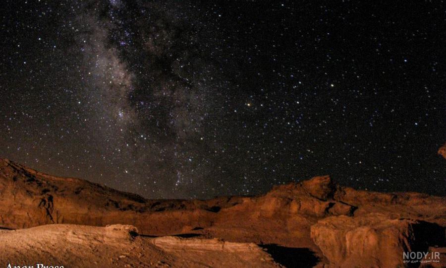 آسمان پر ستاره شب