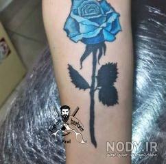 تاتو گل رز روی مچ دست تاتو گل رز روی مچ دست
