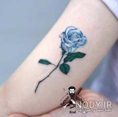 تاتو گل رز کوچک تاتو گل رز کوچک