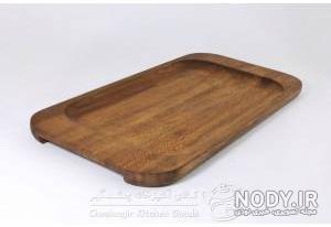 سینی چوبی گرد دسته دار سینی چوبی گرد دسته دار