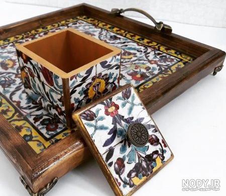 سینی گرد چوبی بامبو سینی گرد چوبی بامبو