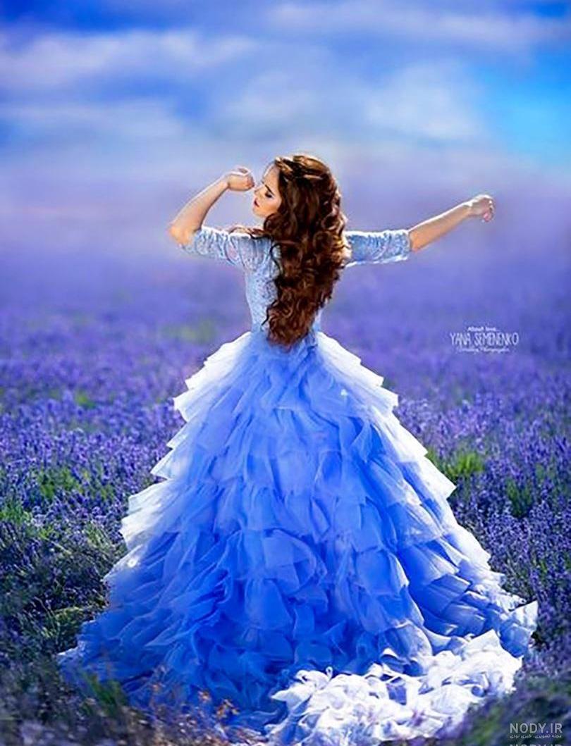 عکس آبی ساده