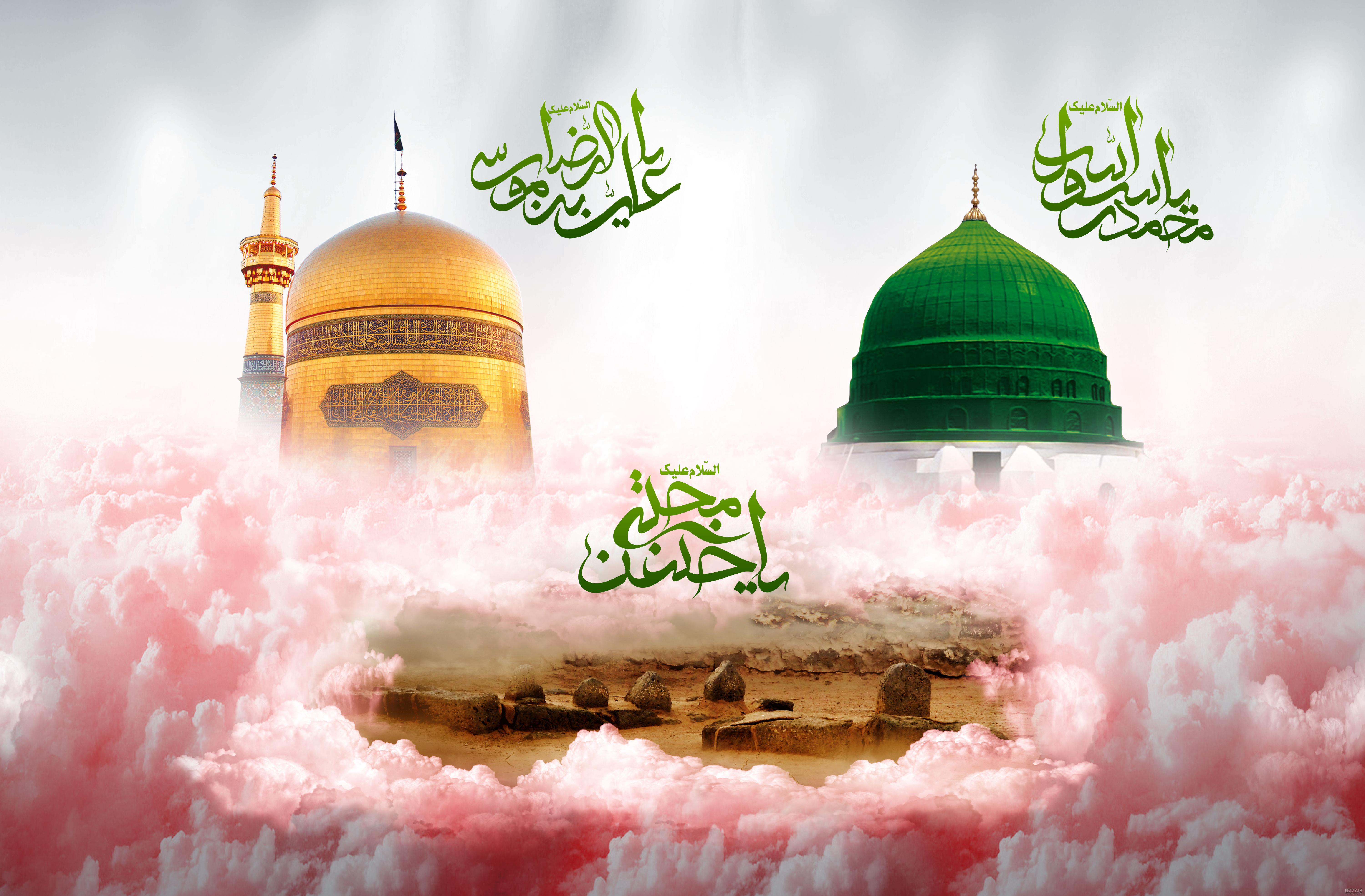 عکس امام حسن و امام حسین