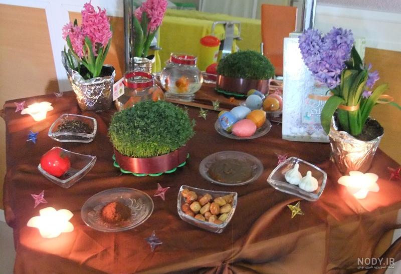 عکس سفره هفت سین لاکچری