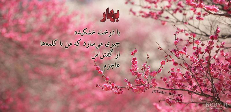 عکس نوشته گل بهاری
