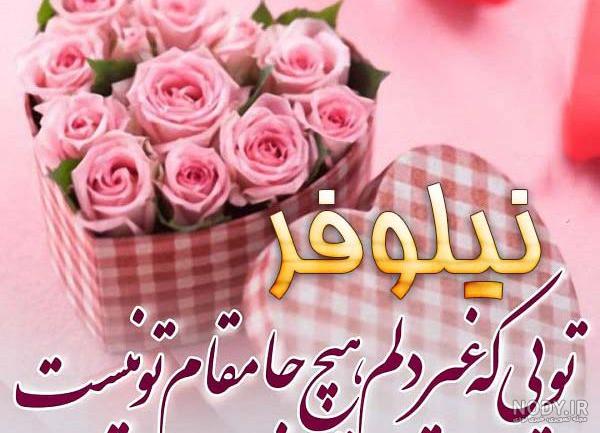 عکس نوشته گل نیلوفر عکس نوشته گل نیلوفر