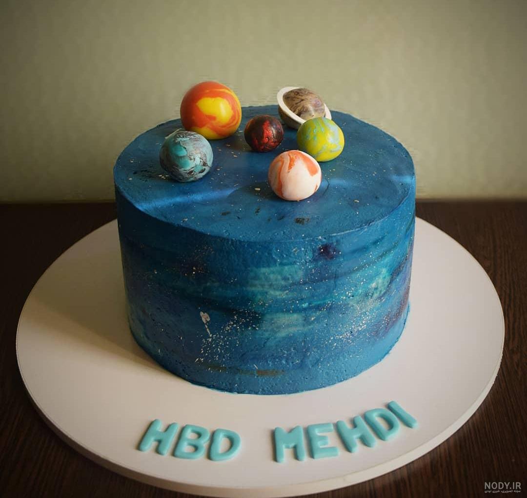 کیک کهکشانی با خامه کیک کهکشانی با خامه