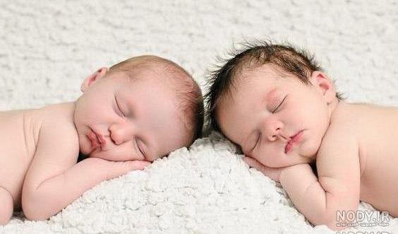 عکس بچه های دوقلو خوشگل دختر و پسر