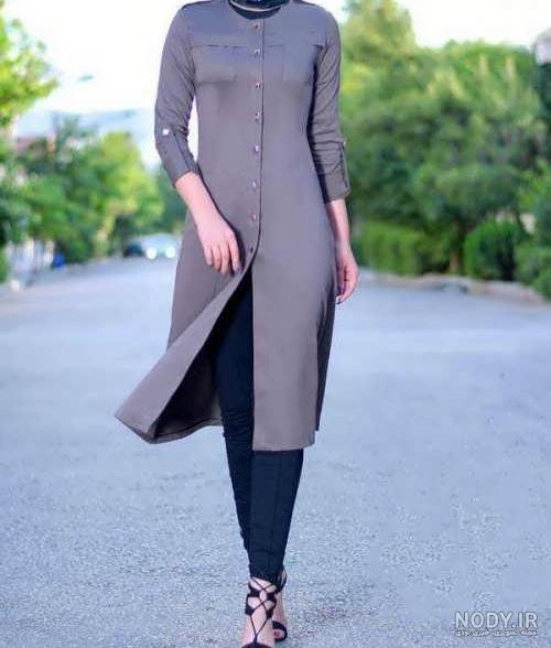 مدل مانتو ابروبادی طوسی مدل مانتو ابروبادی طوسی