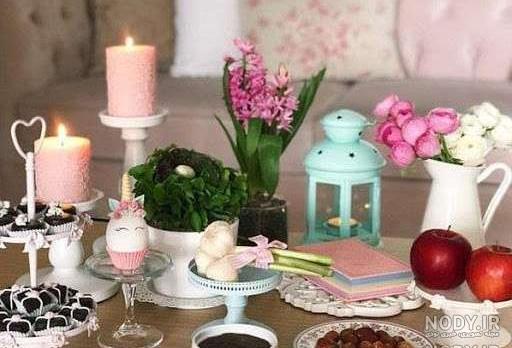تزیین سفره هفت سین ساده تزیین سفره هفت سین ساده