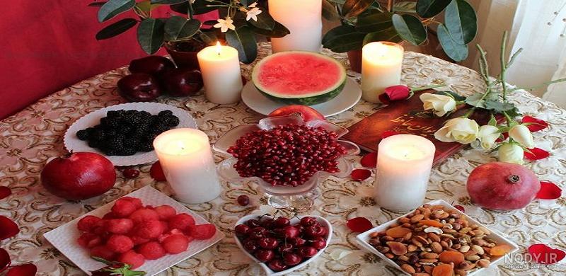 ساده ترین سفره شب یلدا ساده ترین سفره شب یلدا