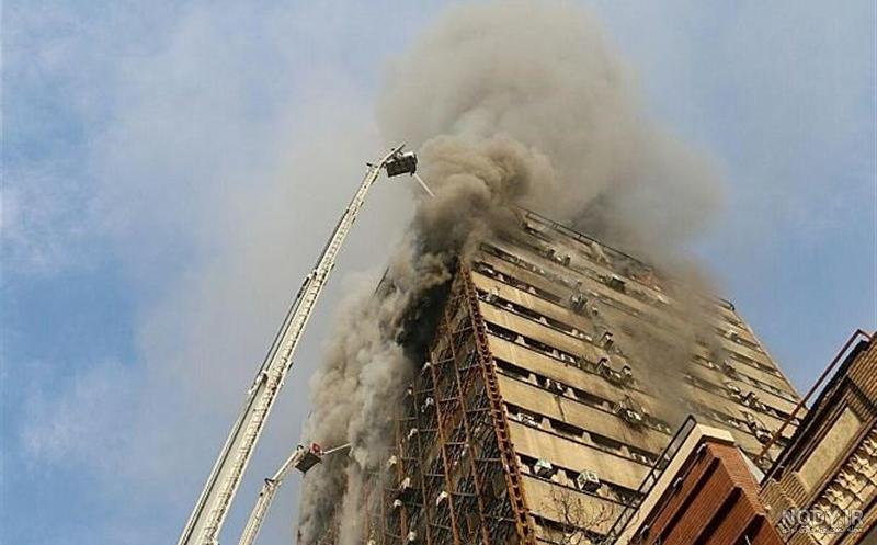 عکس آتش سوزی ساختمان پلاسکو