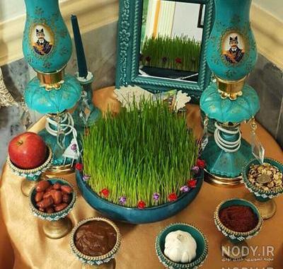 تزیین سفره هفت سین ساده