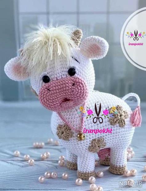 عکس عروسک بافتنی گاو عکس عروسک بافتنی گاو