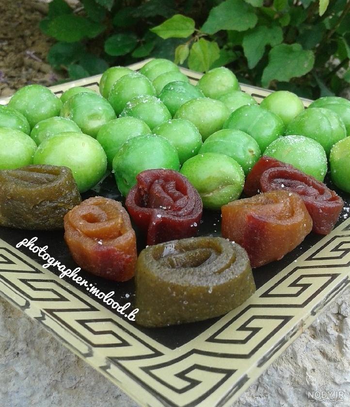 عکس لواشک و گوجه سبز