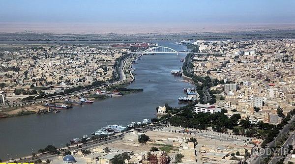 عکس هوایی خرمشهر