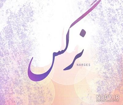 نقاشی با اسم نرگس