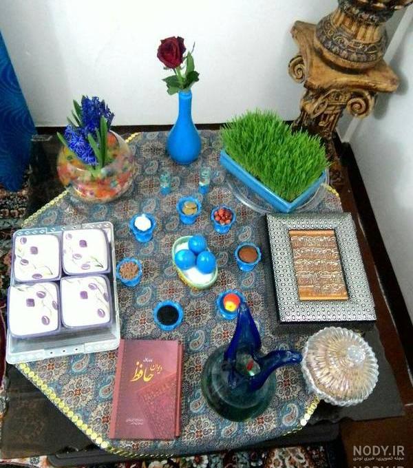 عکس سفره هفت سین ساده و شیک عکس سفره هفت سین ساده و شیک