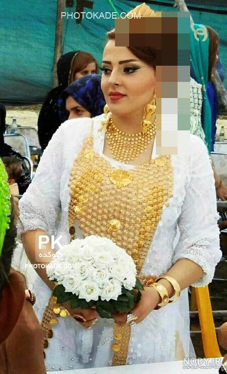 عکس لباس عروس کردی سفید