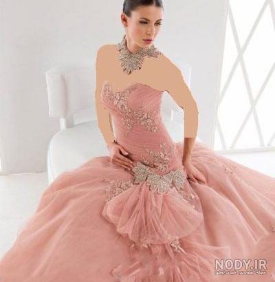 لباس عروس رنگی برای عقد