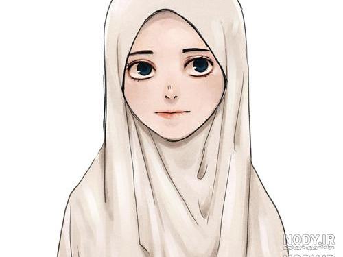 اموزش نقاشی حجاب ساده