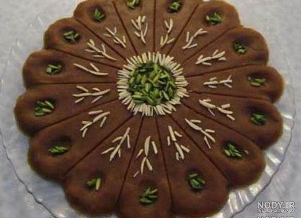تزیین حلوا ساده و زیبا