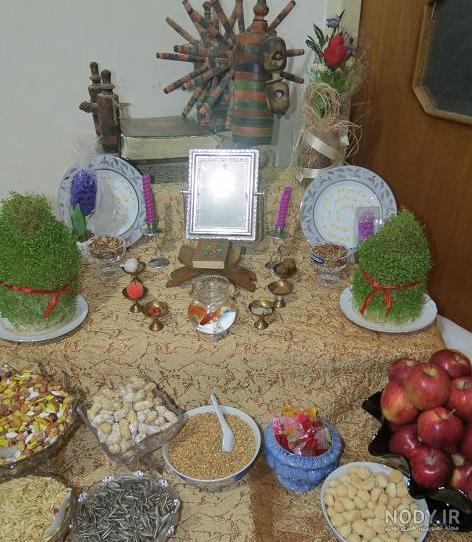 عکس سفره هفت سین قدیمی