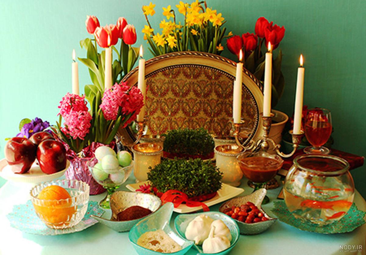 عکس سفره هفت سین لاکچری