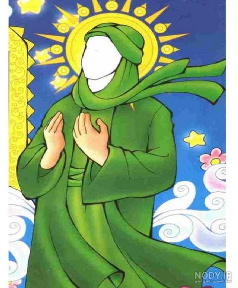 نقاشی امام علی در حال نماز خواندن نقاشی امام علی در حال نماز خواندن