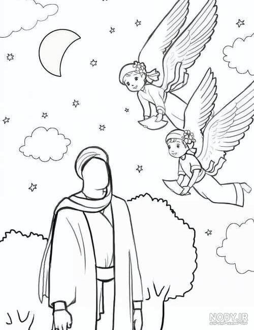 نقاشی امام علی و پیامبر نقاشی امام علی و پیامبر
