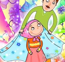 نقاشی دختر بی حجاب ساده